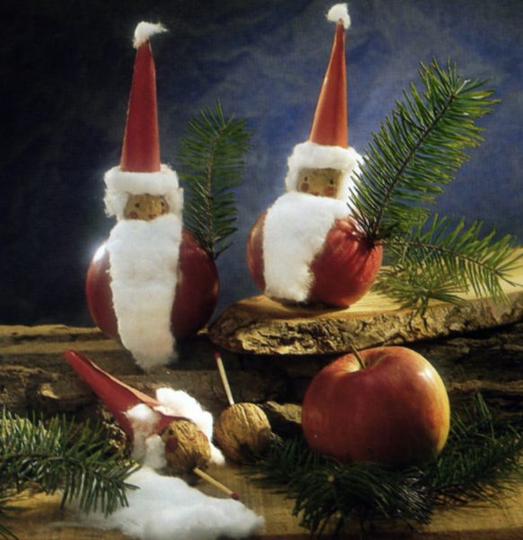 pere noel pomme noix