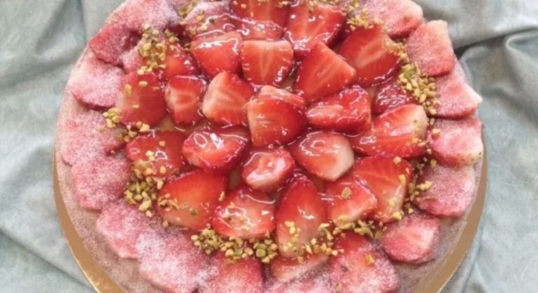 tarte rhubarbe fraises hincker